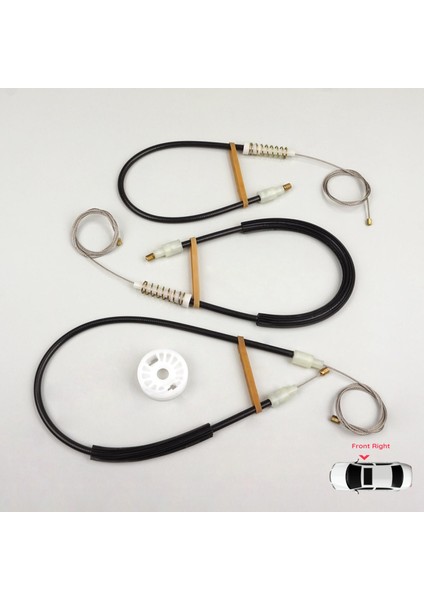 BMW 5 Serisi E60 E61 2003-2010 4/5 Kapı 51337184384 İçin Elektrikli Ön Sağ Cam Kriko Tamir Seti