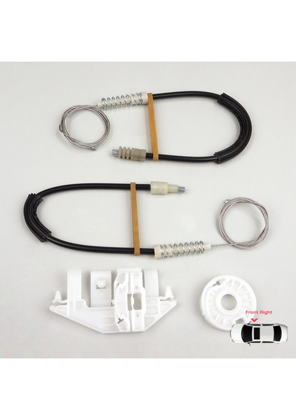 Peugeot 406 8B 8E/F 1995-2004 4/5 Kapı 9222F4 İçin Ön Sağ Kapı Cam Kriko Tamir Seti