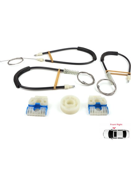 VW Polo Vento MK5 6R 6C 61 2009-2022 4/5 Kapı 6R4837462 İçin Elektrikli Ön Sağ Cam Kriko Tamir Seti