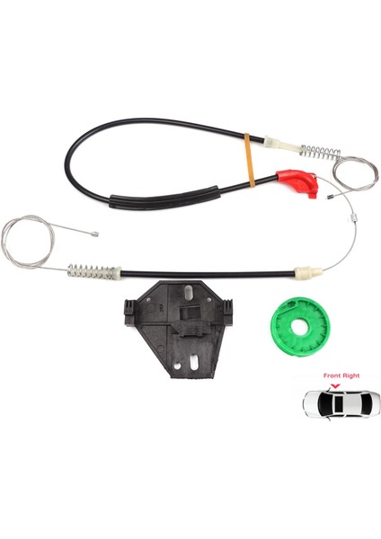 VW Transporter T4 Eurovan Caravelle 1990-2003 7D0959802 İçin Elektrikli Ön Sağ Cam Kriko Tamir Seti