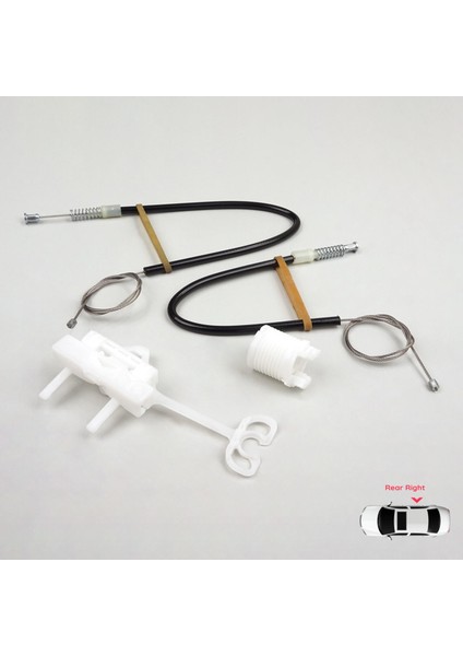 Fiat Linea 323 110 2007-2018 51789673 İçin Manuel Arka Sağ Kapı Cam Kriko Tamir Seti modelleri