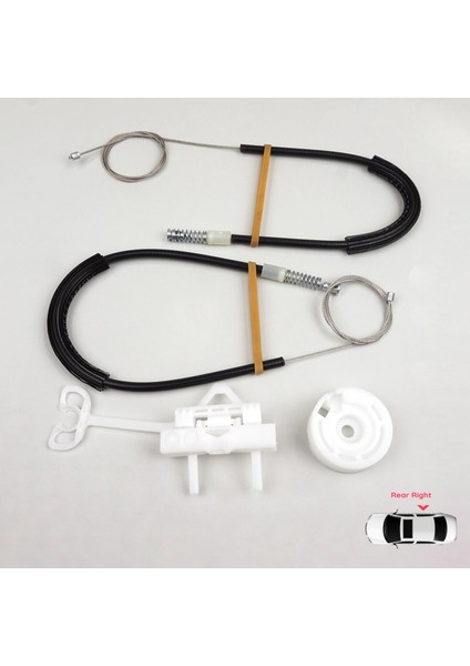 Fiat Linea 323 110 2007-2018 51898678 İçin Elektrikli Arka Sağ Kapı Cam Kriko Tamir Seti