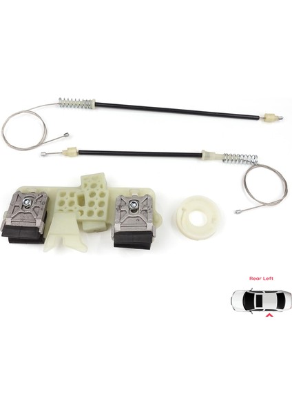 Ford Fiesta MK6 CB1 CCN JA8 JR8 2008-2017 4/5 Kapı 1568451 İçin Elektrikli Arka Sol Cam Kriko Tamir Seti fiyatları