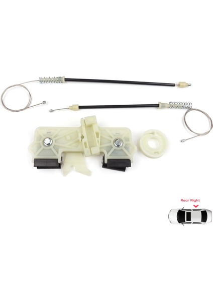 Ford Fiesta MK6 CB1 CCN JA8 JR8 2008-2017 4/5 Kapı İçin Elektrikli Arka Sağ Cam Kriko Tamir Seti