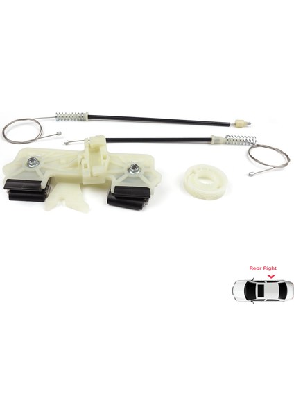 Ford Fiesta MK6 CB1 CCN JA8 JR8 2008-2017 4/5 Kapı İçin Elektrikli Arka Sağ Cam Kriko Tamir Seti modelleri