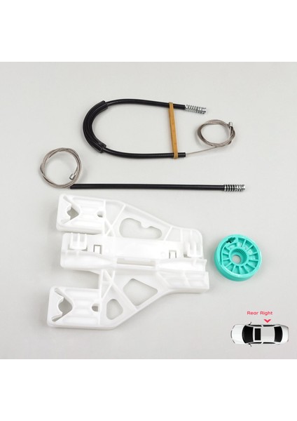 Audi A4 S4 B8 8KH 8K5 8K2 2008-2015 4/5 Kapı 8K0839462 İçin Elektrikli Arka Sağ Cam Kriko Tamir Seti