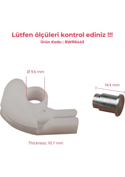 BWR5443 Hyundai Accent 1999-2005 Için Arka Sağ Cam Kriko Köşe Plastik Klipsi 8340425010