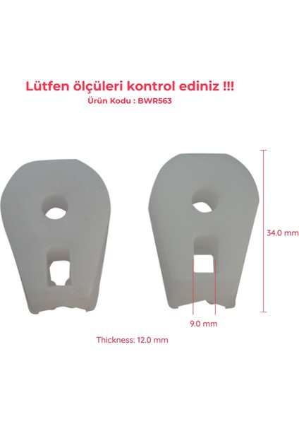 BWR563 Renault Megane MK2 EM0/1 2002-2009 CC Cabriolet Convertible İçin Arka Cam Kriko Tamir Klipsi modelleri