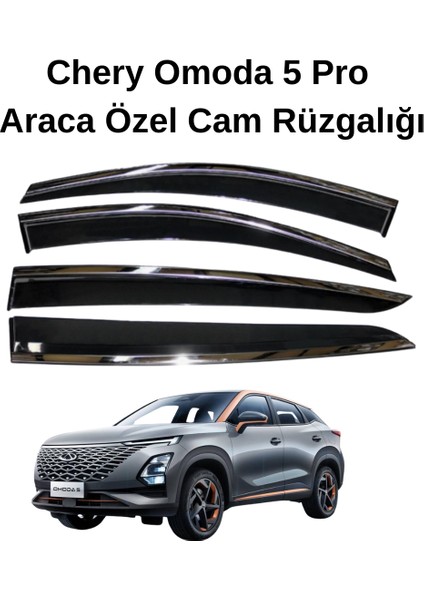 Chery Omoda 5 Pro Araca Özel Cam Rüzgarlık Siyah