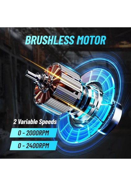 Alman 4200 G Orginal 13 mm Metal Mandren Brushless Motor Akülü Darbeli Matkap 10 Pilli indirimleri