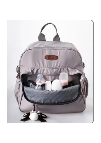 Melodi Gri Sırt Çantası Suya Dayanıklı 0-3 Yaş Bebek Bakım Çantası fiyatları