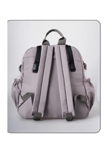 Melodi Gri Sırt Çantası Suya Dayanıklı 0-3 Yaş Bebek Bakım Çantası modelleri
