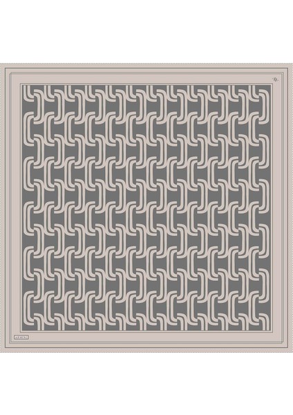 Armine Ipek Eşarp 2025 Yaz - 9343-02 Taş Gri Twill