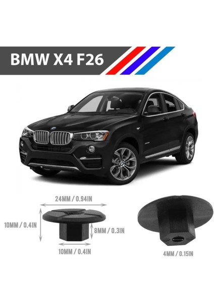 Bmw X4 F26 Tampon Davlumbaz Klipsi 51711958025 M1762-6 25 Adet fiyatları