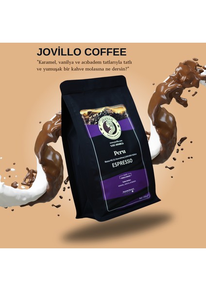Peru Espresso Çekirdek Kahve, %100 Arabica, Tek Kökenli, 250gr