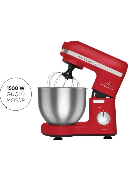 6 Hız Kademeli 5 Lt Geniş Hazneli Stand Mikser 1500W + 1,5lt Cam Hazneli Smothie Blender Buz Kırma Fonksiyonlu, Onerous Tartı Hediye indirimleri