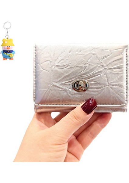 Kart Tutucu Moda Üç Katlı Mini Kısa Cüzdan Para Cüzdanı (Yurt Dışından)