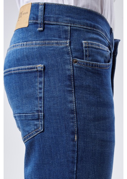 Cedy Denım Erkek Yüksel Bel Boru Paça Kot Pantolon Reguler Fit Jean C336