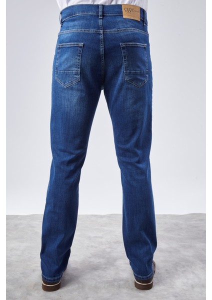 Cedy Denım Erkek Yüksel Bel Boru Paça Kot Pantolon Reguler Fit Jean C336