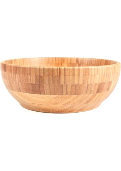 Doğal Bambu Salata Kasesi - Sunum Kasesi 20 cm