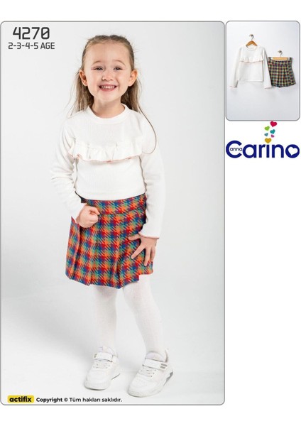 Kız Çocuk Ekose Şort Etekli Badili Takım fiyatları