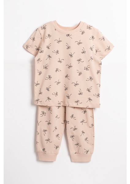 Desenli Pijama Takım Kız Erkek Çocuk Pijama Takımı