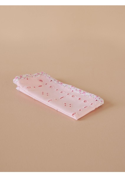 Pembe Çiçekli Baskılı Peçete - 2'li Set
