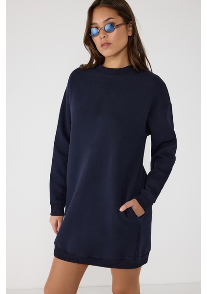 Pamuklu Sweatshirt Elbise Tunik