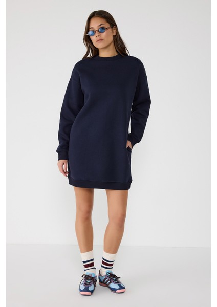 Pamuklu Sweatshirt Elbise Tunik