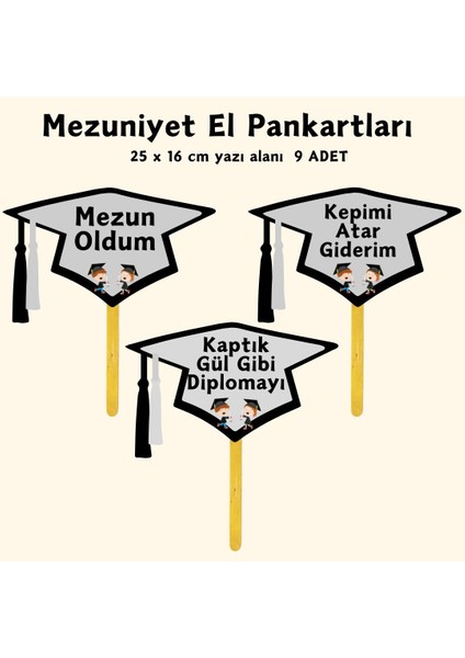 Mezuniyete Özel Yazılı El Pankartı 02 fırsatları