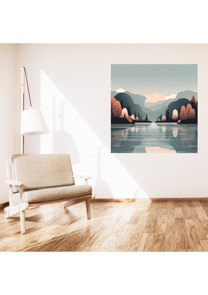 Minimalist Doğa ve Manzara Berrak Çerçevesiz Pvc Tablo