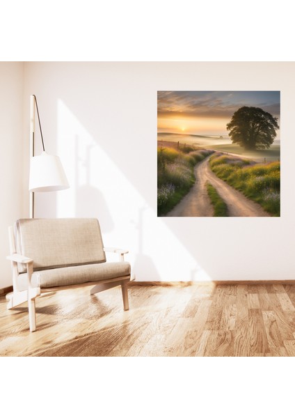 Minimalist Doğa ve Manzara Doğa ve Toprak Yol Çerçevesiz Pvc Tablo