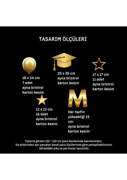 Mezuniyet Pano Süsü (Mezun Oluyorum)