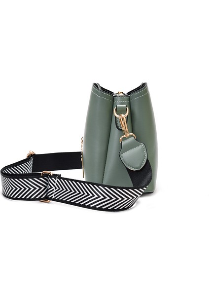 [shichen Women's Bag] 2024 New Bow Shell Bag Simple Large Capa Fast Color Crossbody Bag (Yurt Dışından)