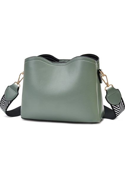 [shichen Women's Bag] 2024 New Bow Shell Bag Simple Large Capa Fast Color Crossbody Bag (Yurt Dışından)