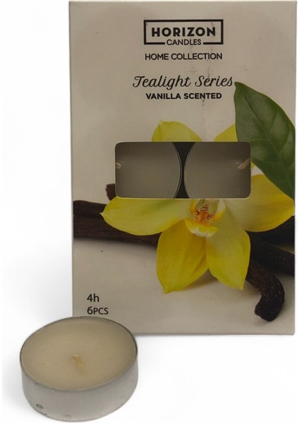Tealight Vanilya 6 Lı Mum