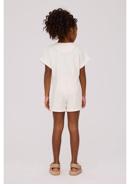 Bg Store Kız Çocuk Ekru Tulum fırsatları