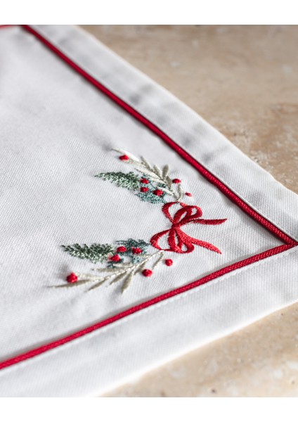 Boucle 2'li Amerikan Servis - Beyaz/kırmızı fırsatları