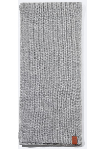 Erkek Gri Fitilli Atkı A32y9430