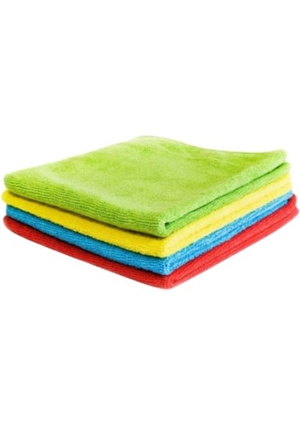 Çok Amaçlı Microfiber Banyo Mutfak ve Yer Temizleme Bezi 30x40 cm 4lü modelleri