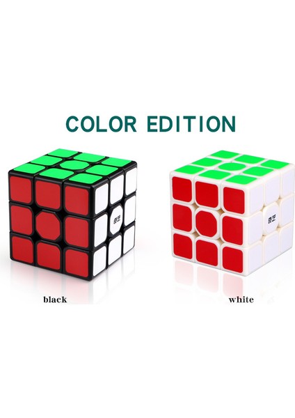 Qiyi Sailing W 3X3X3 Hız Sihirli Küpler Sonsuzluk Küpü Siyah Profesyonel 3x3 Küp Bulmaca Eğitici Oyuncaklar Çocuklar Için Hediye 3x3 (Yurt Dışından)