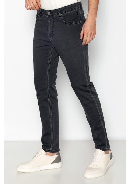 Erkek Regular Fit Streç Rahat Kot Pantolon