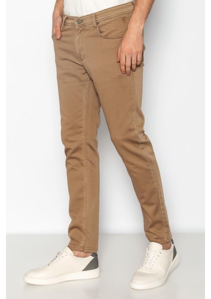 Erkek Regular Fit Streç Rahat Kot Pantolon