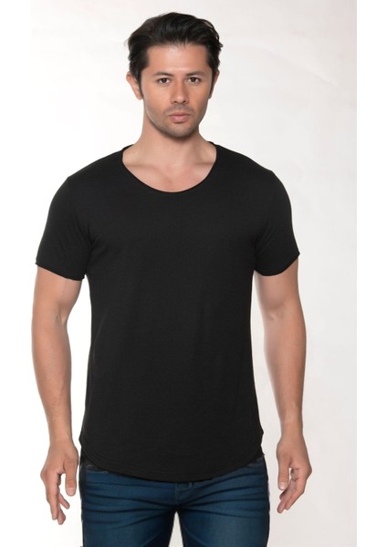 Erkek Pis Yaka Salaş T-Shirt