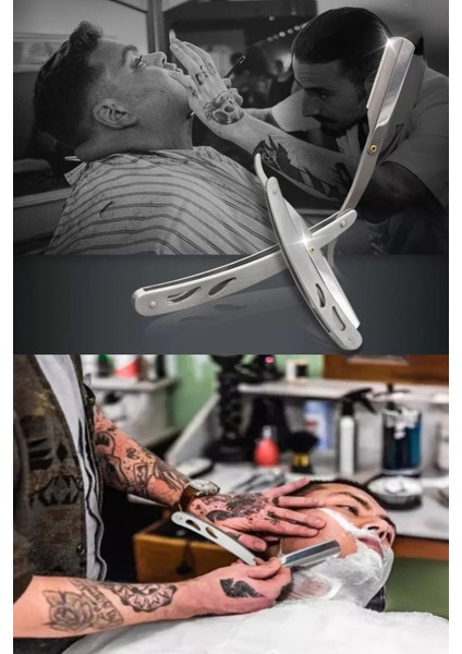 Shave Q7 Ayarlanabilir Manuel Tıraş Makinesi + U3 Full Metal Ustura
