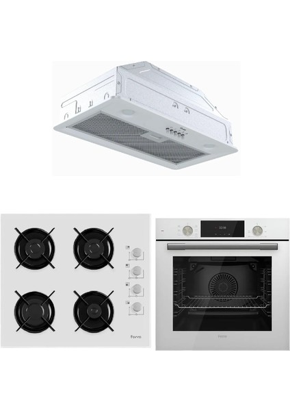 Gline Serisi Gömme Aspiraör Ankastre SET(D051+2140+QMS63CB)