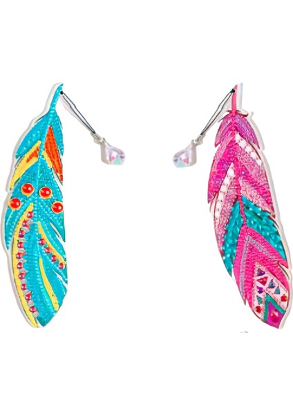 5d Tüy Dıy El Yapımı Yer Işareti Dekorasyon Kolye (Yurt Dışından)