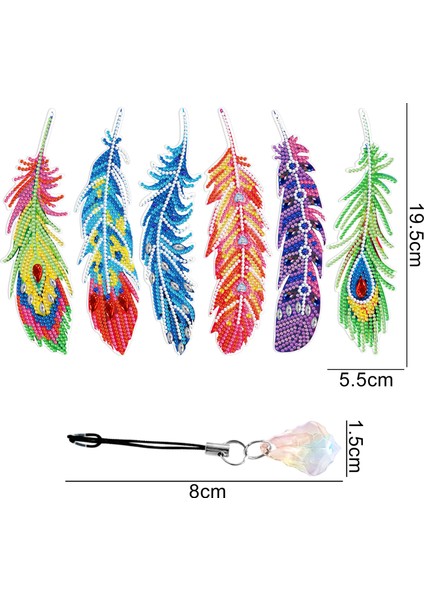 5d Tüy Dıy El Yapımı Yer Işareti Dekorasyon Kolye (Yurt Dışından)