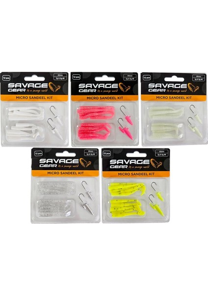 Lrf Micro Sandeel Kit 12 Adet(1+1.5+5) Sahte Balık indirimleri