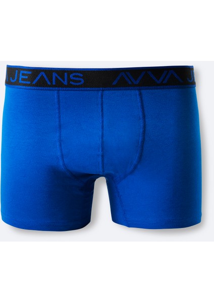 Erkek Multi Color 5'li Düz Esnek Kumaş Pamuklu Kutulu Boxer E009540